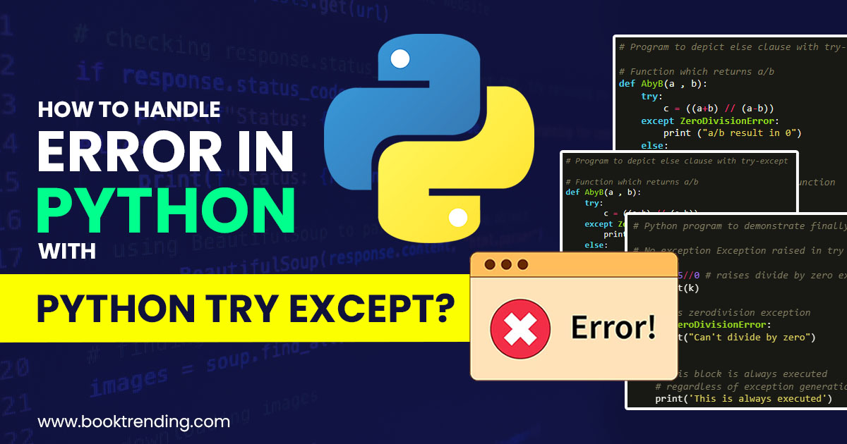 Python try except